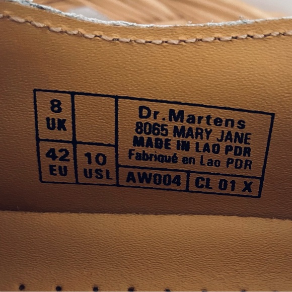 Dr. Martens Leather Virginia buckle double strap Mary Jane loafers New Size 10 - Picture 15 of 16